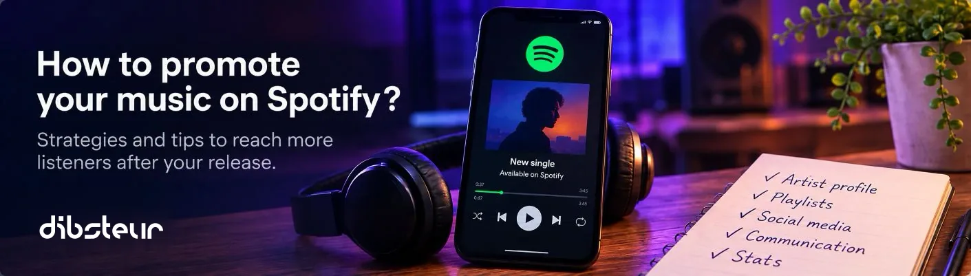 Promoting your music on Spotify: artist profile, playlists, social media and stats
