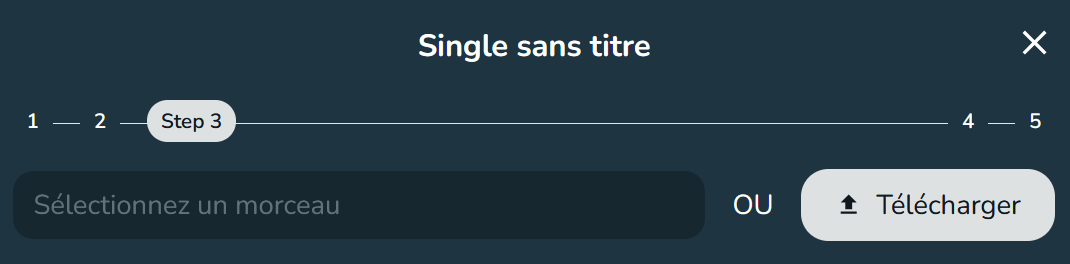 Téléversement du fichier audio final